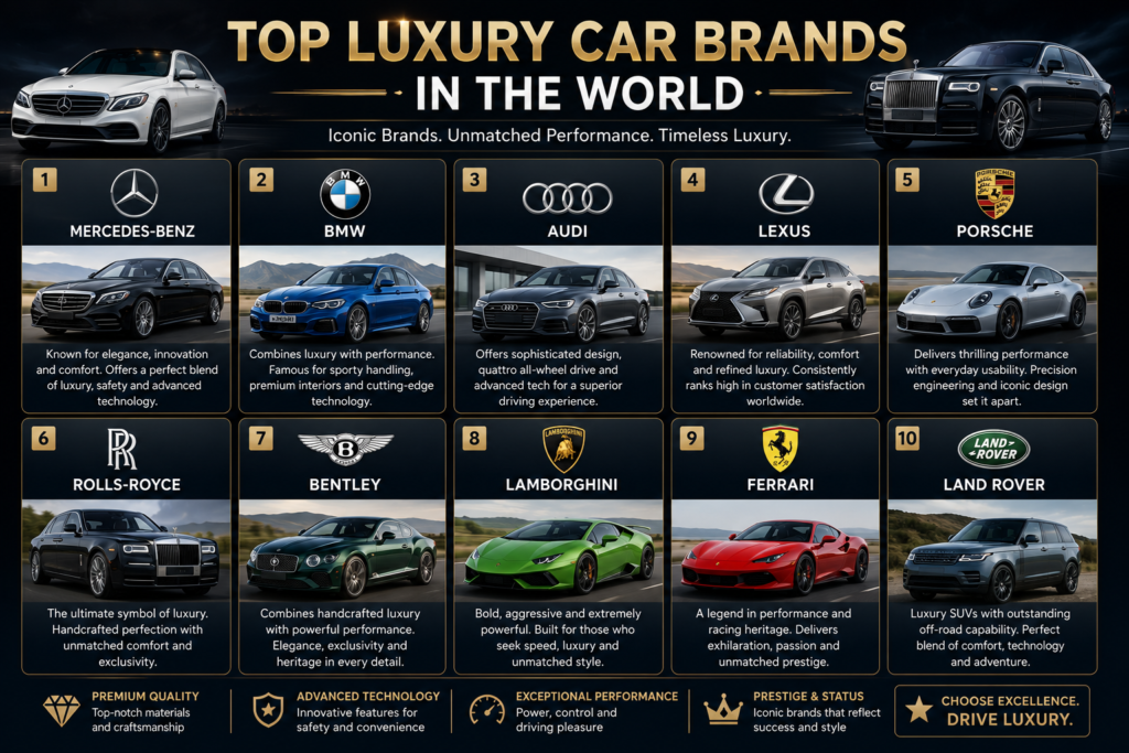 Top Luxury Car Brands in the World